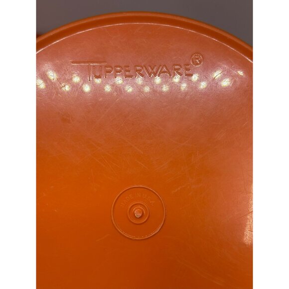 Vintage 80s Tupperware Orange Canister Set of 3 w/ Lids – Retro USA Made - Picture 5 of 10